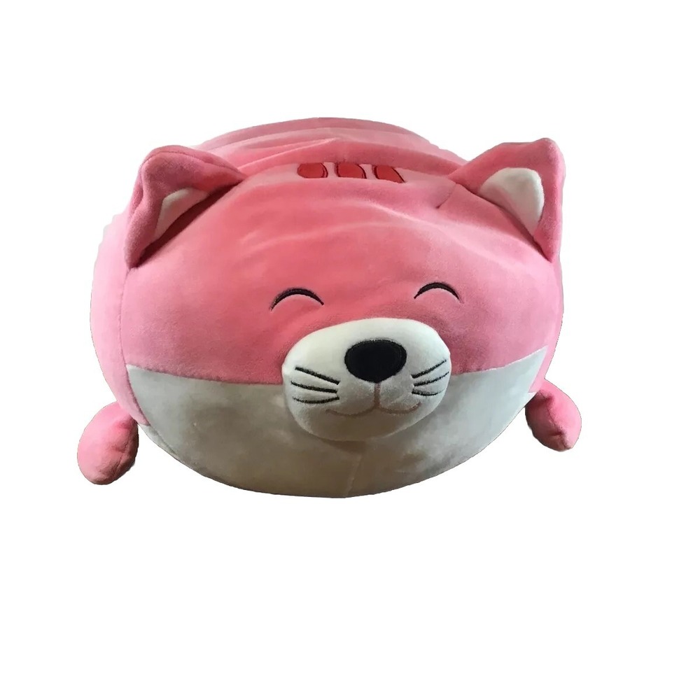 Smoochy Pals Cat Pink Pillow Plush Linzy Toys 16"